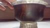 Antique Tea Bowl & Cover Tibetan Mongolian Silver Burlwood Chinese Coral