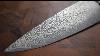 Stunning Hand Made Damascus Steel chef knives set with leather roll bag