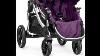 Baby Jogger City Select Twin Tandem Double Stroller Amethyst With Second Seat.